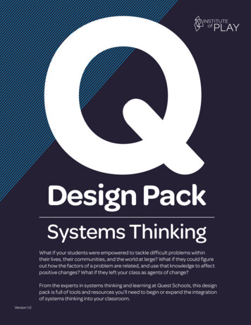 Design Pack Systems Thinking - Connected Learning Alliance