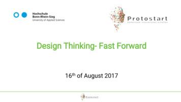 Design Thinking- Fast Forward - OSSCOM