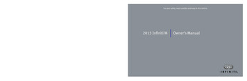 2013 Infiniti M37/M56 Owner's Manual Infiniti USA