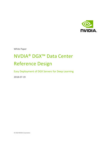 White Paper NVDIA DGX Data Center Reference Design