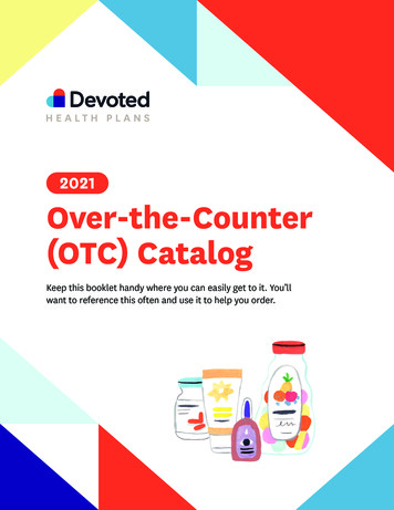 2021 Over-the-Counter (OTC) Catalog