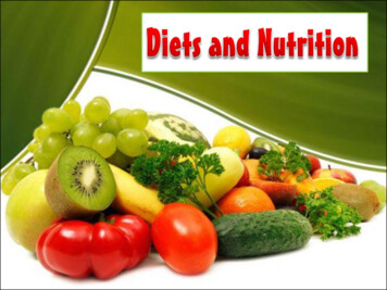 Diets And Nutrition