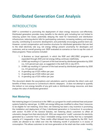 Distributed Generation Cost Analysis - Connecticut