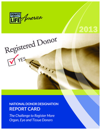 2013 - Donate Life America