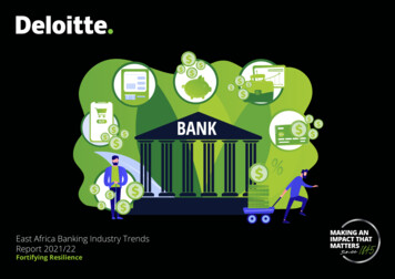 East Africa Banking Industry Trends Report 2021/22 - Deloitte