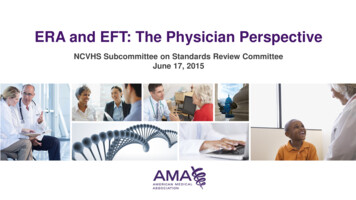 EFT And ERA - Physician Perspective