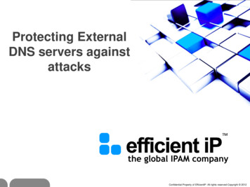 Protecting External DNS Servers Against Attacks - Calleva Networks