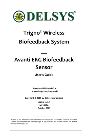 Trigno Wireless Biofeedback System Avanti EKG Biofeedback Sensor - Delsys