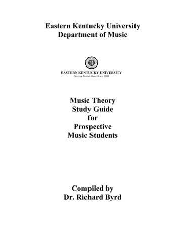 EKU Music Theory Study Guide - Music Theory And 