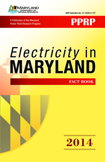 Electricity In MARYLAND