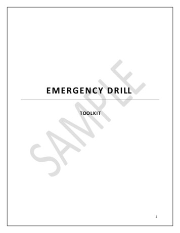 Emergency Drill Toolkit - Community Health Center .