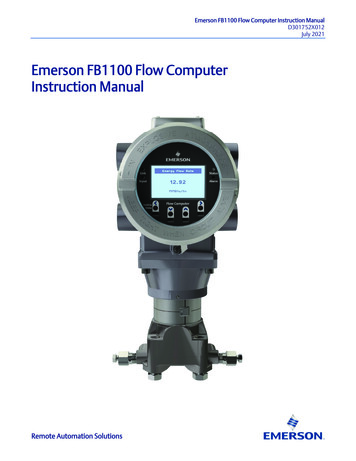 Emerson FB1100 Flow Computer Instruction Manual