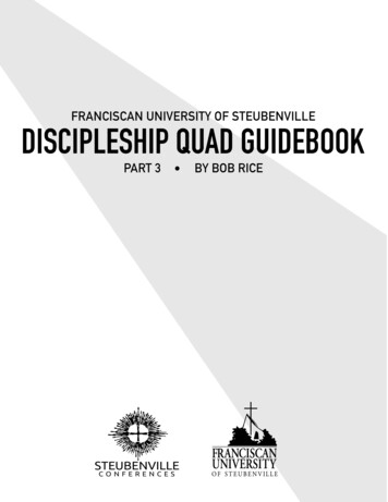 About The Discipleship Quad Guidebook