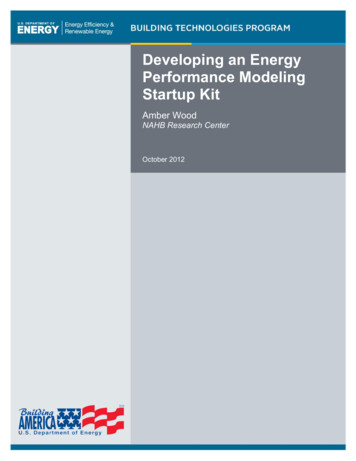 Developing An Energy Performance Remodeling Startup Kit