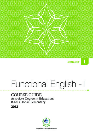 Functional English - I
