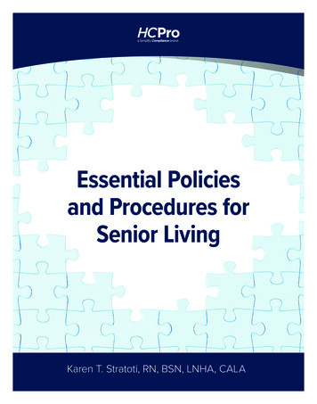 Essential Policies And Procedures For Senior Living