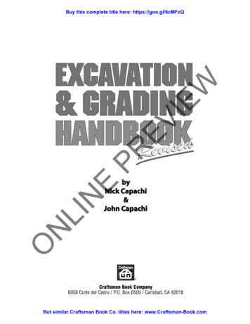 Excavation And Grading Handbook - Revised