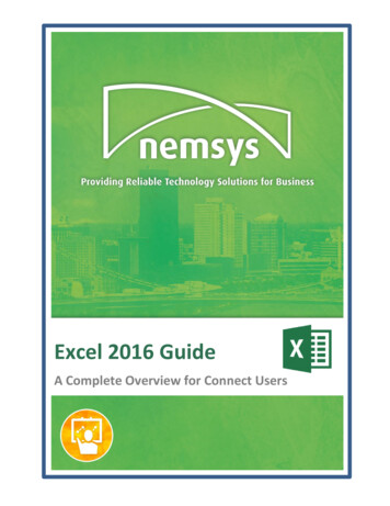 Excel 2016 Guide - Nemsys