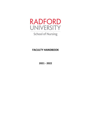 FACULTY HANDBOOK - Radford University