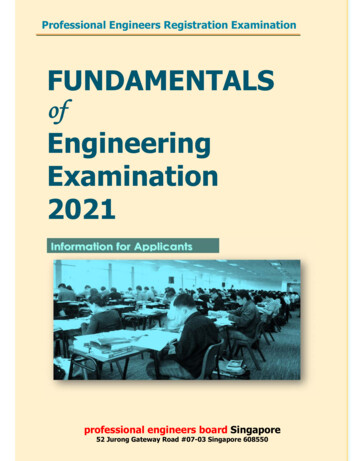 Engineering Examination 2021 - Peb.gov.sg