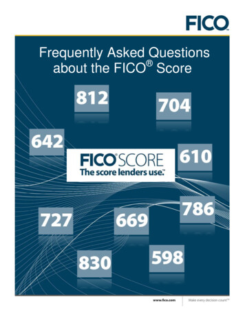 Frequently Asked Questions About The FICO Score