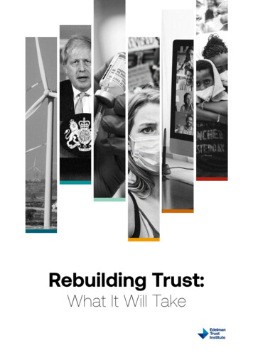 Rebuilding Trust - Edelman 