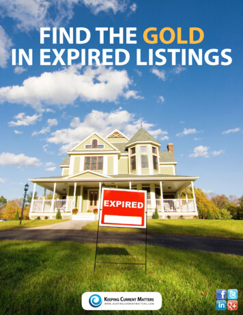 Find The Gold In Expired Listings