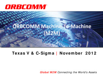 ORBCOMM Machine- To-Machine (M2M) - IDEEA