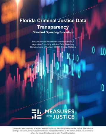 Florida Criminal Justice Data Transparency