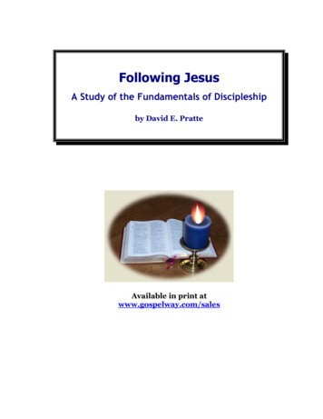 Following Jesus Workbook - Bible Study Lessons