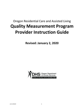Oregon Residential Care And Assisted Living Quality .