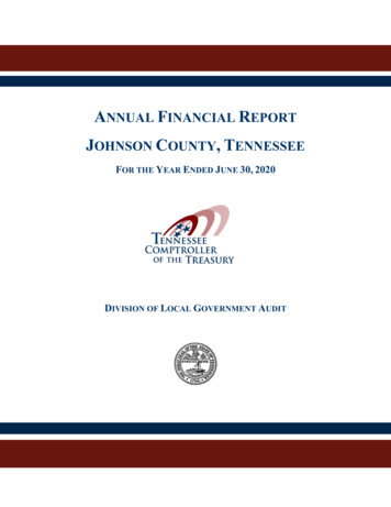 JOHNSON COUNTY TENNESSEE - Comptroller.TN.gov