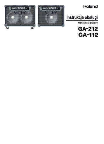 GA-212 GA-112 Egfispd - Roland Corporation