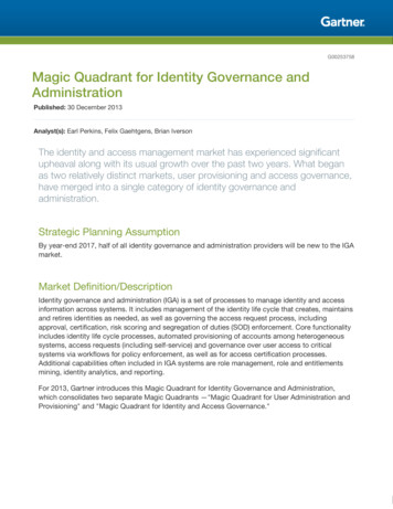 Magic Quadrant For Identity Governance And Administration - Security-Finder