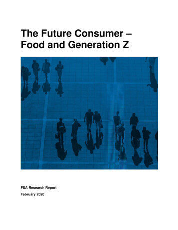 The Future Consumer – Food And Generation Z