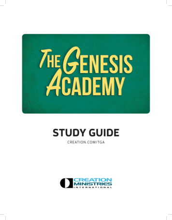 STUDY GUIDE - Creation Ministries International
