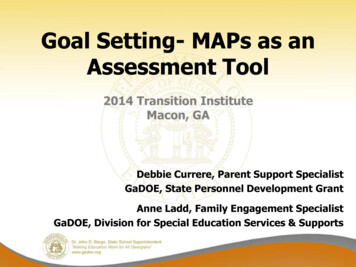 Goal Setting- MAPs As An Assessment Tool