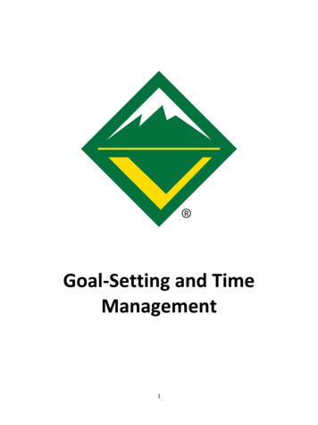 Goal-Setting And Time Management - Prairielands Council
