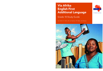 Grade 10 Additional Language - Via Afrika