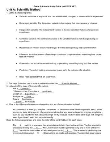 Grade 6 Science Final Exam Study Guide Answers - Weebly
