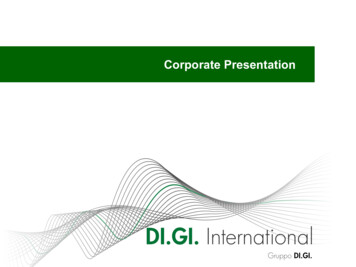 Corporate Presentation - Aciglobalservizi.it
