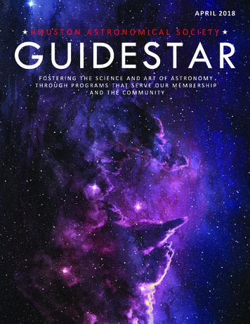 APRIL 2018 - Houston Astronomical Society