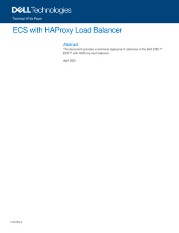 ECS With HAProxy Load Balancer - Dell Technologies