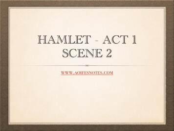 Hamlet - Act 1 Scene 2