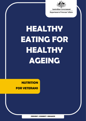 Healthy Eating For Healthy Ageing