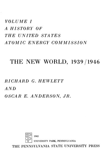 THE NEW WORLD, 1939 /1946 - Energy