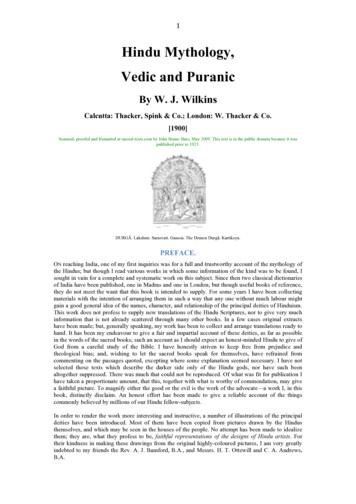 Hindu Mythology, Vedic And Puranic - SriMatham