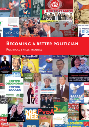 How To Become A Better Politician English - Home - NIMD