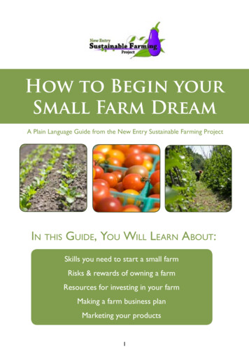 How To Begin Your Small Farm Dream - SARE