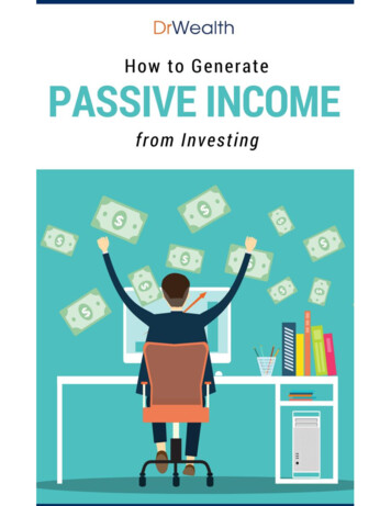 How To Generate Passive Income From Investing - Dr 